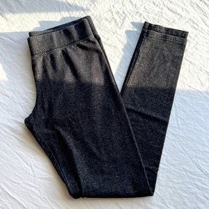 American Eagle Outfitters Black with Sparkle Hi-Rise Legging Size Small